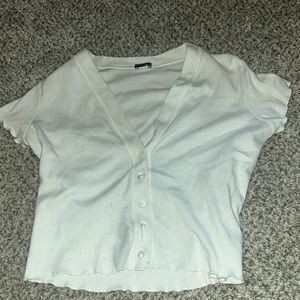 Brandy melville white crop bran new only wore once